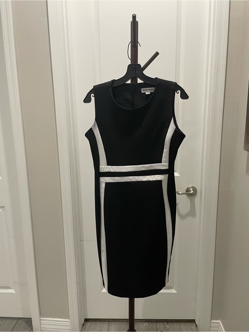 Shelby & Palmer Black Dress with White Paneling